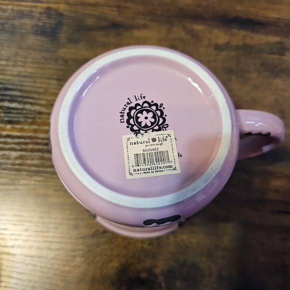 Natural Life Pink Motivational Mug - Picture 2 of 2